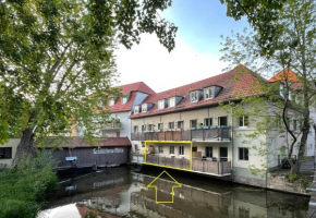 Ferienwohnung Blickfang - Modernes Apartment direkt in der Altstadt von Erfurt mit Balkon - beste Lage und Aussicht in Erfurt, Erfurt